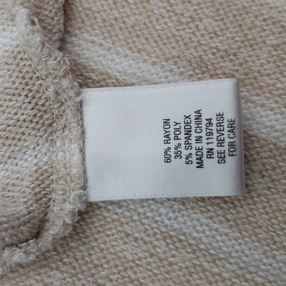 Sunday Anthropologie Striped Cream Knit Top - Picture 9 of 9